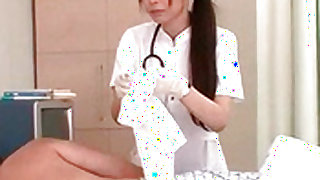 Demure Japanese doctor gives explicit sexual healing
