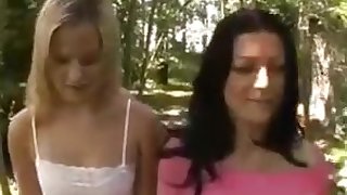 teo sexy horny bitches fuck in the wood